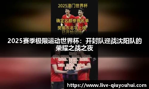 2025赛季极限运动世界杯：开封队迎战沈阳队的荣耀之战之夜